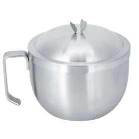 304 Stainless Steel Noodle Bowl Double&#8209;Layer Insulated Large Capacity Soup Bowls 1000ml (Option: as picture)